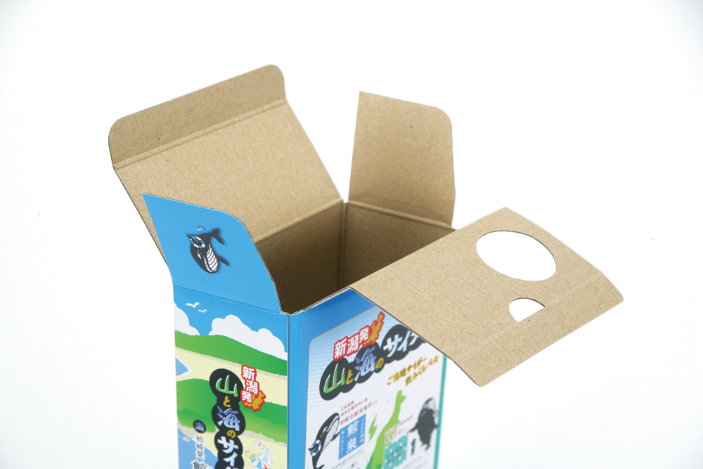 合紙 山と海のサイダー化粧箱