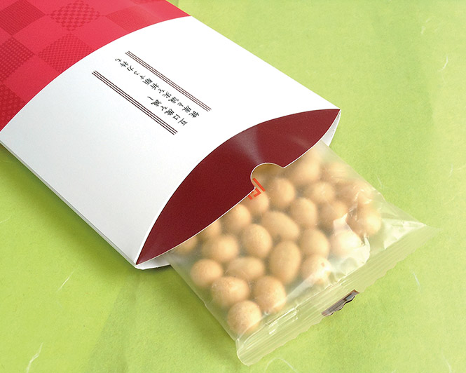 化粧箱屋ドットコム コマガタ お年賀 ギフト ピローケース 開け口 豆菓子