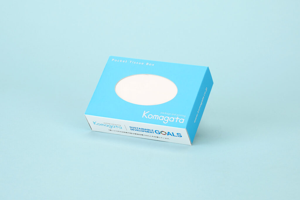 SDGsノベルティ ポケットティッシュBOX 正面