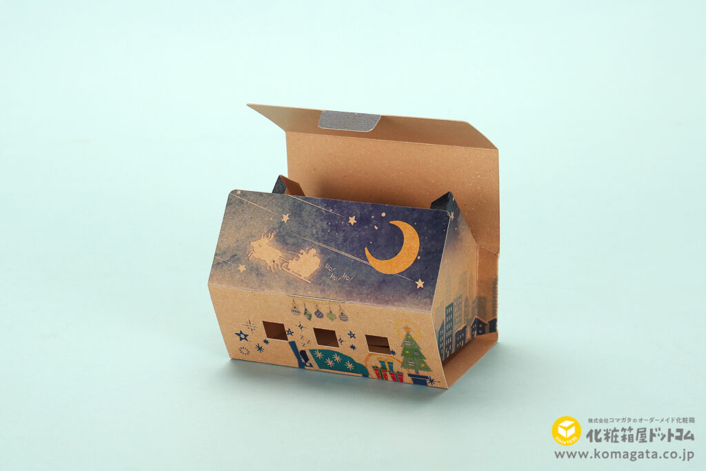 クリスマス用お家BOX エースボール フタを開けたところ