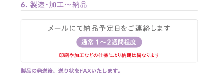 6.製造・加工~納品