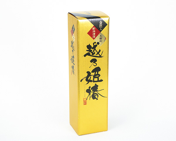 化粧箱屋ドットコム　コマガタ 日本酒　カートン　箔押し　金色の箱