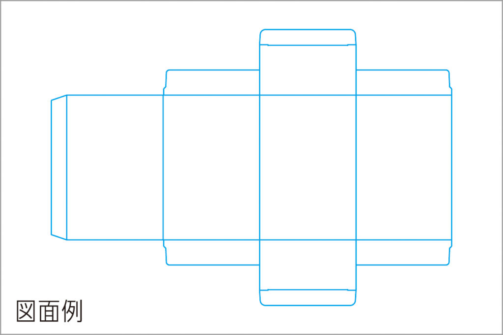 キャラメル箱の図面