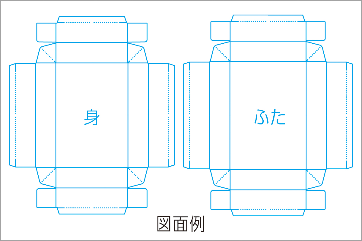 ギフト箱　図面