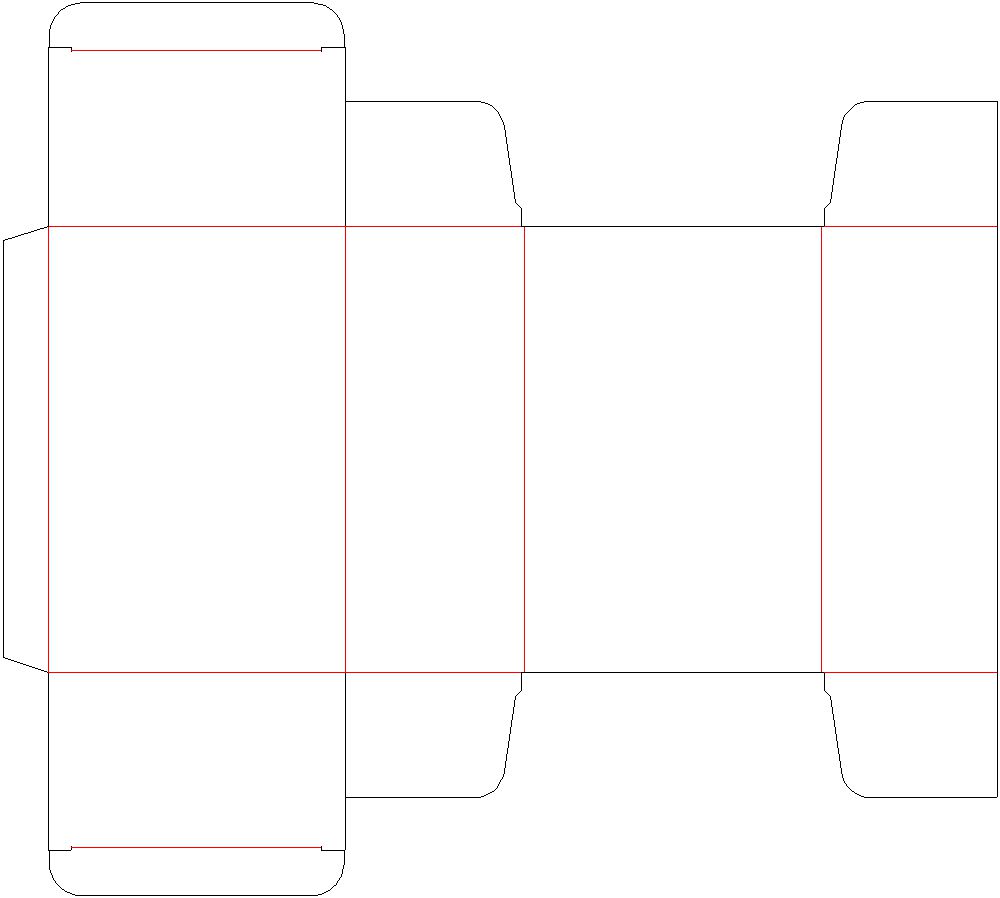 キャラメル箱 展開図