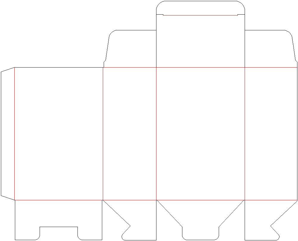 地獄底 化粧箱 展開図