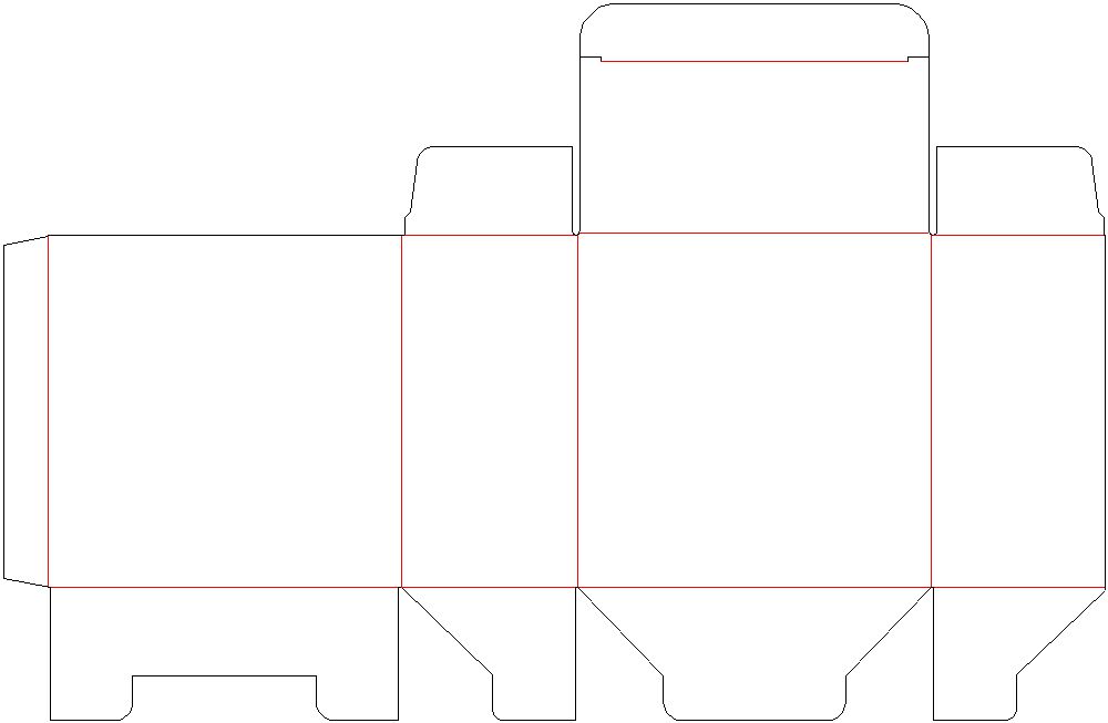 地獄底 化粧箱 展開図