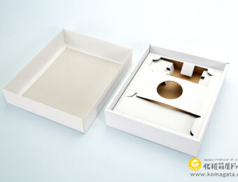 台紙の設計8 形状の異なる日用品ギフト箱と台紙