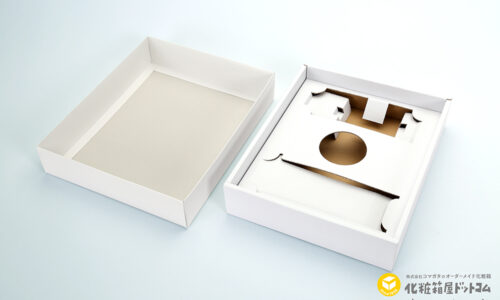 台紙の設計8 形状の異なる日用品ギフト箱と台紙
