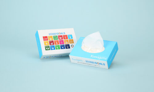 SDGsノベルティ ポケットティッシュBOX　イメージ