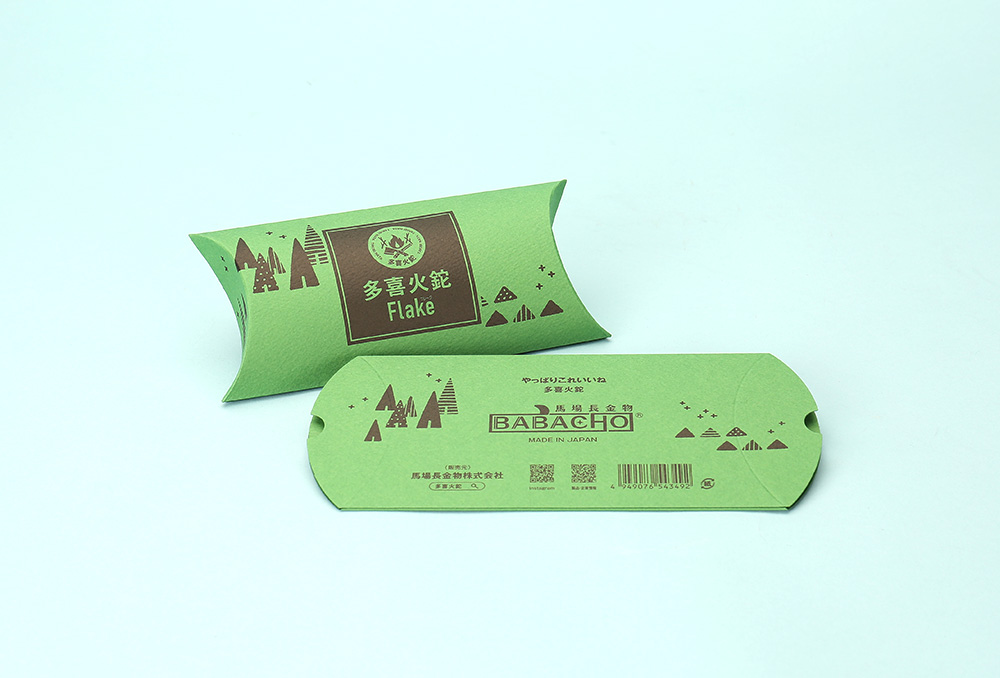 多喜火鉈flake　ピローケース　裏面畳んだ状態